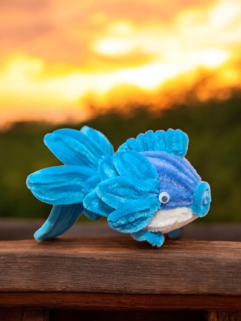 Peixe Decorativo Azul